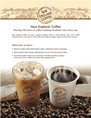 New England Coffee Sell Sheet